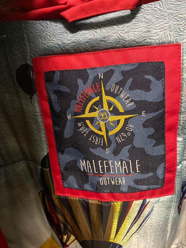 Giacca invernale rossa Malefemale