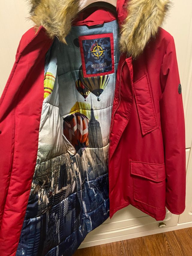 Giacca invernale rossa Malefemale
