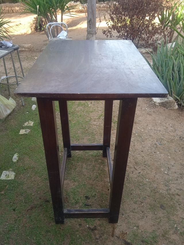 mesa rectangular de madera