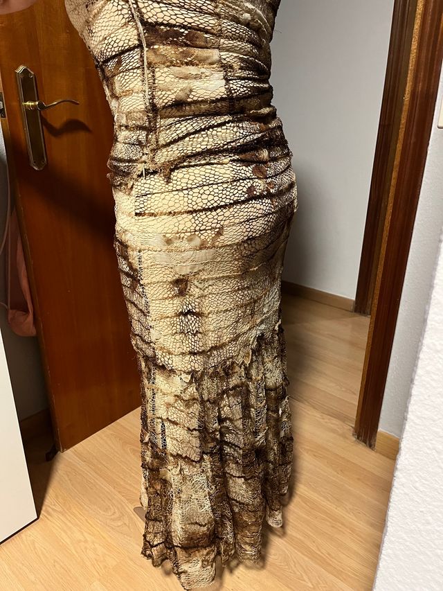 Conjunto beige y marrón Corte Inglés