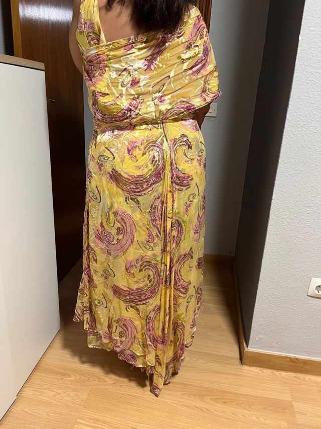 Vestido amarillo y rosa Desire Vega