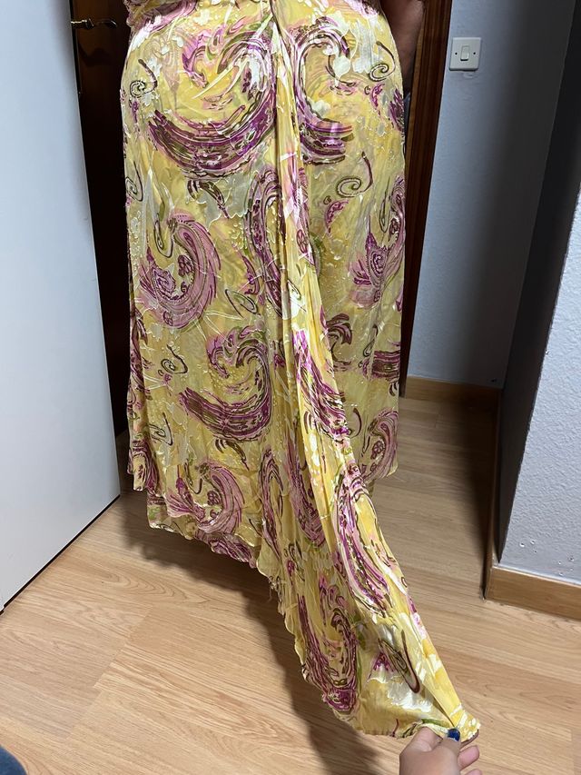 Vestido amarillo y rosa Desire Vega