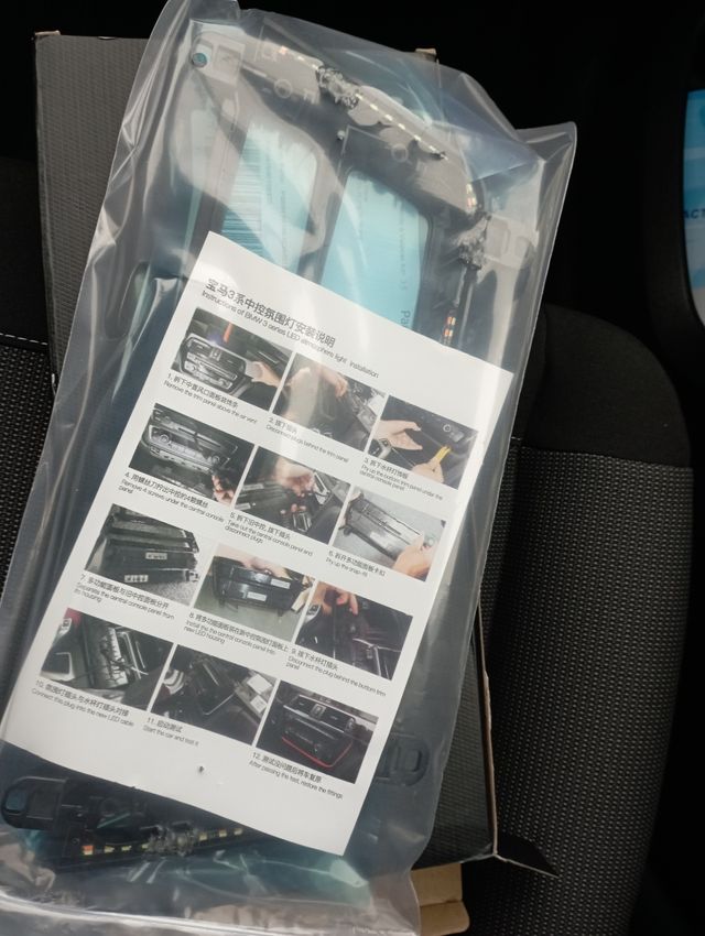 MARCO RADIO LED BMW F30, F31, NEGRO PIANO, NUEVO