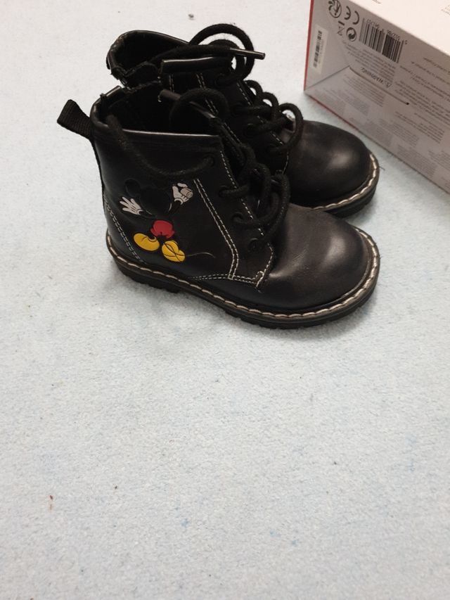 Botines Negro Mickey Mouse N°20