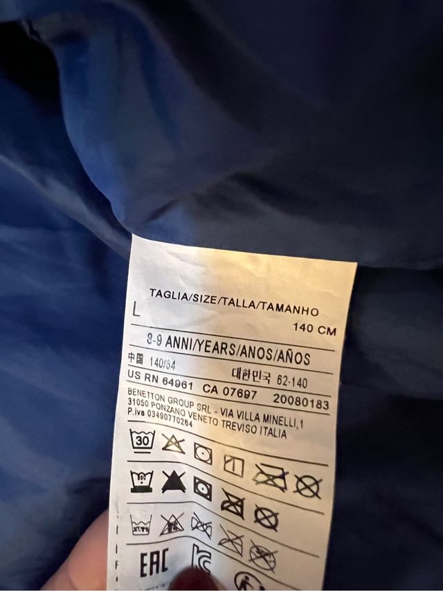 Plumífero Rojo Benetton