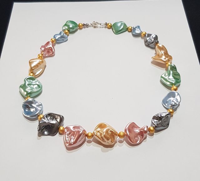 Collar Perlas De Concha Natural