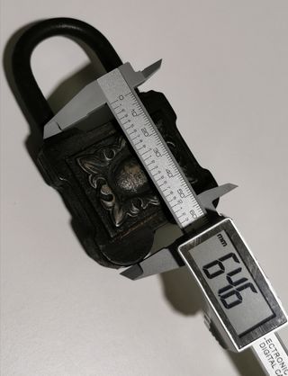 Gran Candado Antiguo Hierro s.XIX 400g 12cm