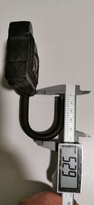 Gran Candado Antiguo Hierro s.XIX 400g 12cm