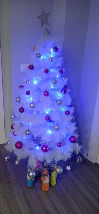 árbol de navidad blanco