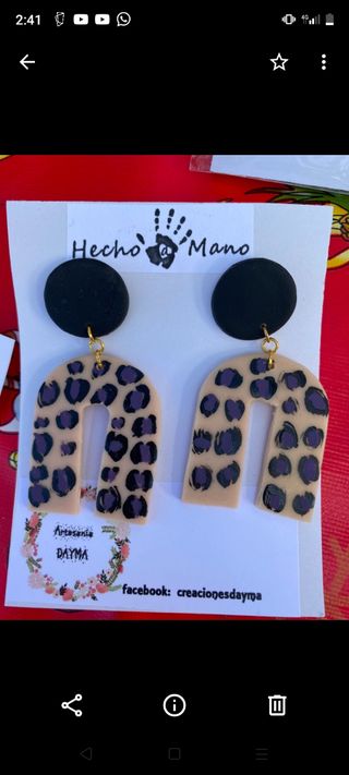 pendientes arcilla polimérica