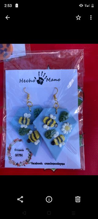 pendientes arcilla polimérica