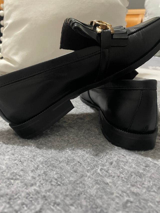 Mocasines JU Euforia piel negro sin estrenar