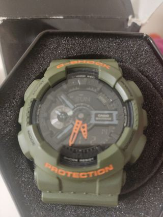 Casio g shock protection verde 5146 ga 1100 ln 