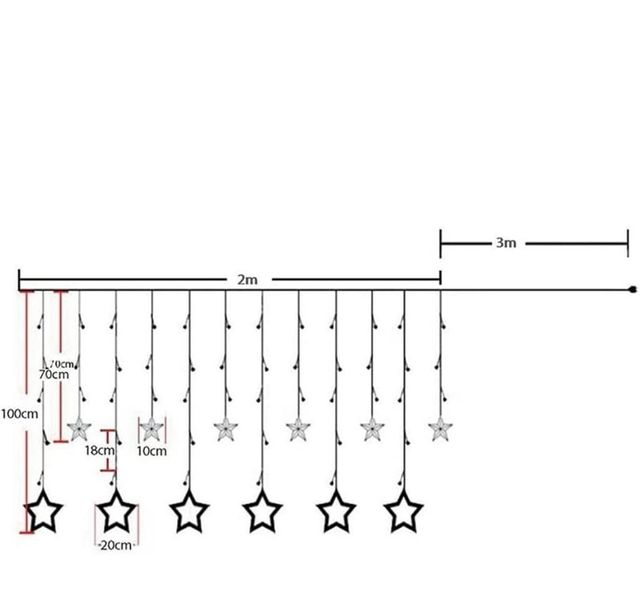 Stelle luci di Natale addobbi nuovo ottimo stato