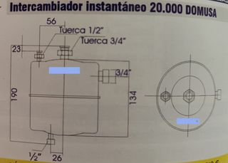 Intercambiador caldera Domusa