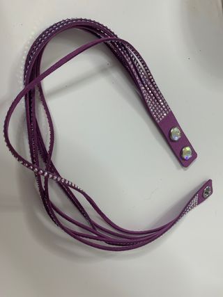 Pulsera o gargantilla Swarovski morada 