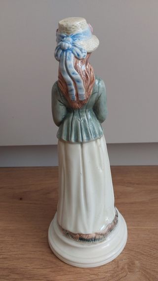 Preciosa figura grande feminina vintage sellada 