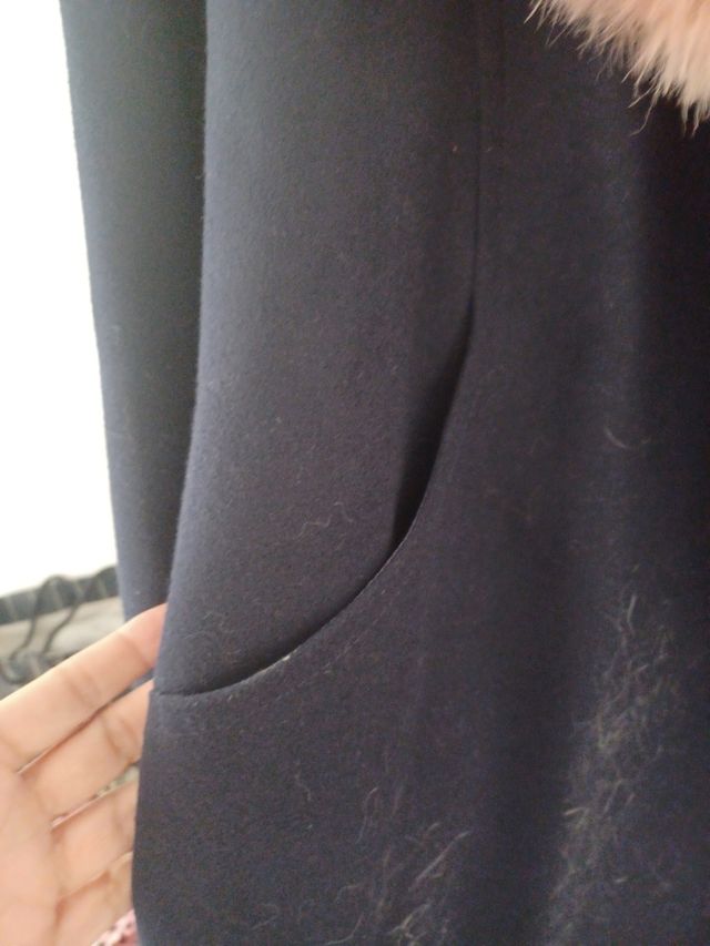 abrigo con cuello extraible