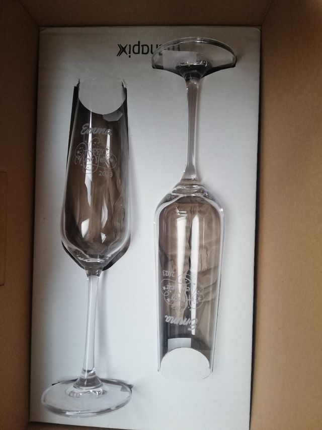 2 Copas de Cava, con EMMA