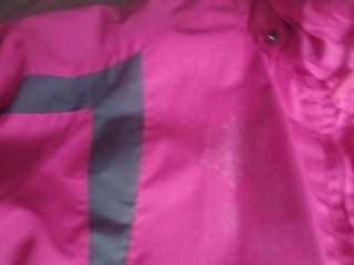 Abrigo niña fucsia