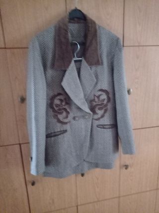 Traje Chaqueta y falda vintage en tweed