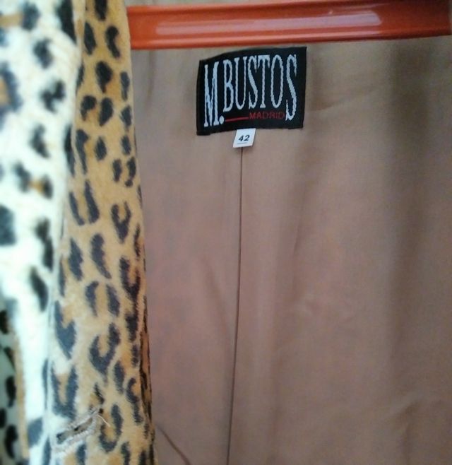 Abrigo Leopardo Sintético.