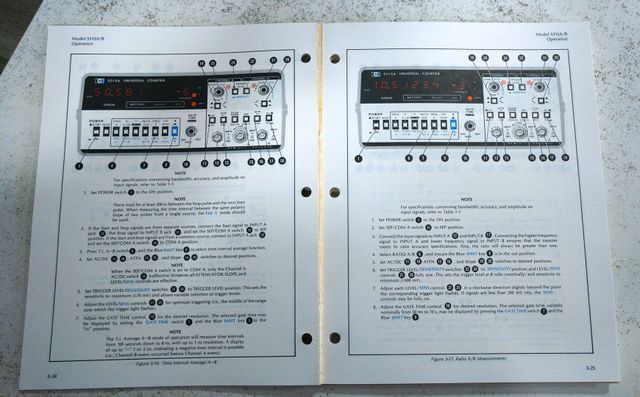 Frecuencimetro HP 5315A-B . Manual uso+esquemas