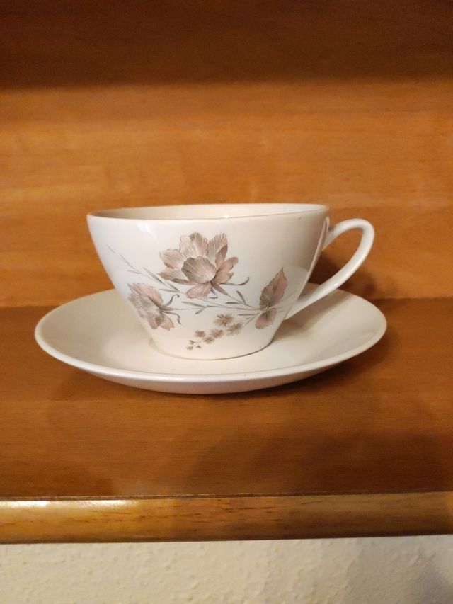 tazón y plato de desayuno