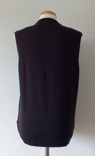 chaleco de hombre marrón. puede ser unisex. 