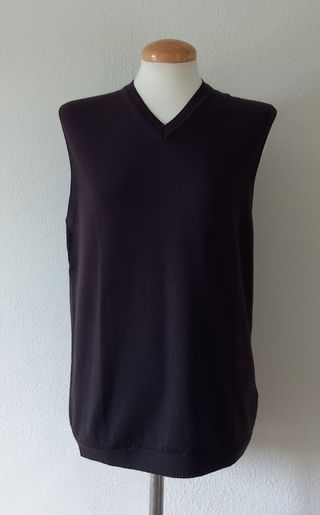 chaleco de hombre marrón. puede ser unisex. 