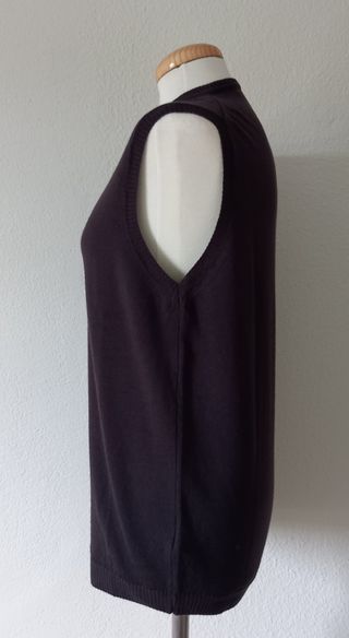 chaleco de hombre marrón. puede ser unisex. 