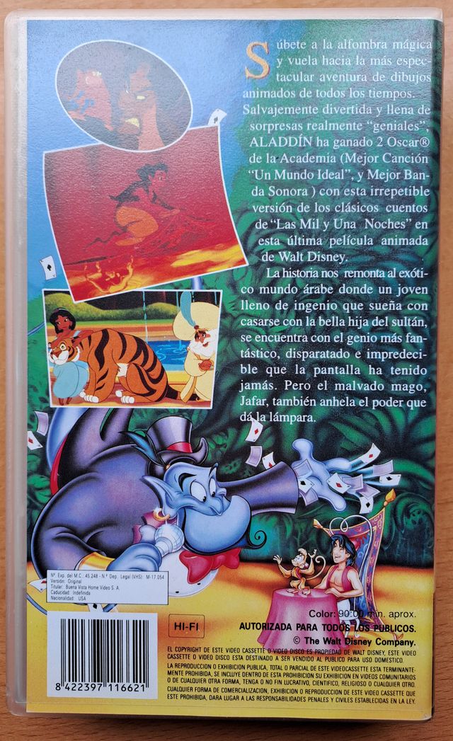 Cintas VHS Disney