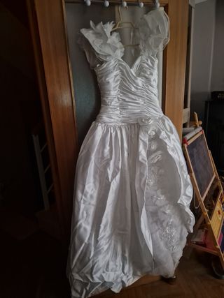 vestido de novia vintage con can-can  (7 FOTOS)