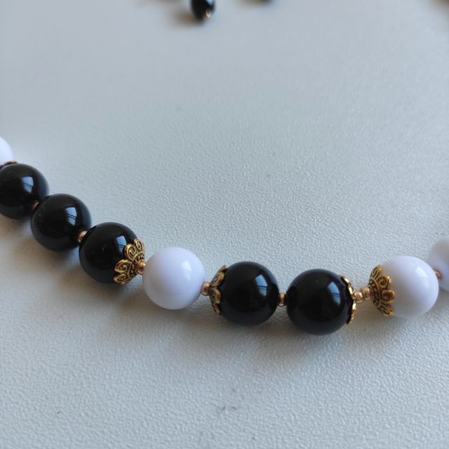 Nuevo conjunto collar y aretes hipoalergénico