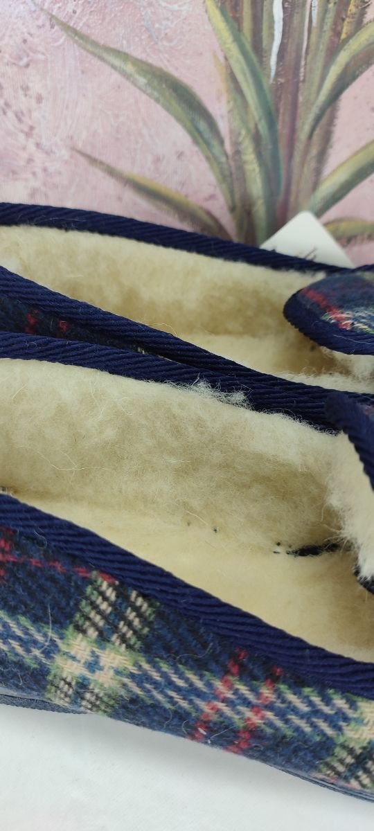 Pantuflas de lana.