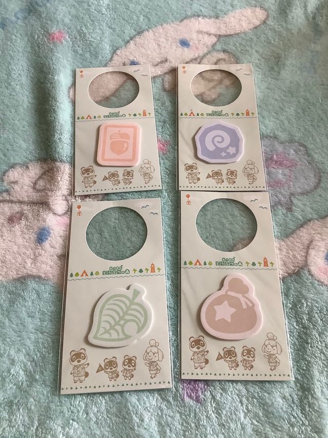 Set memo pad animal crossing nintendo japan kawaii