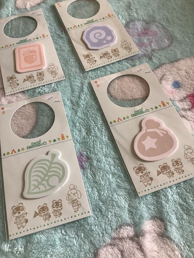 Set memo pad animal crossing nintendo japan kawaii