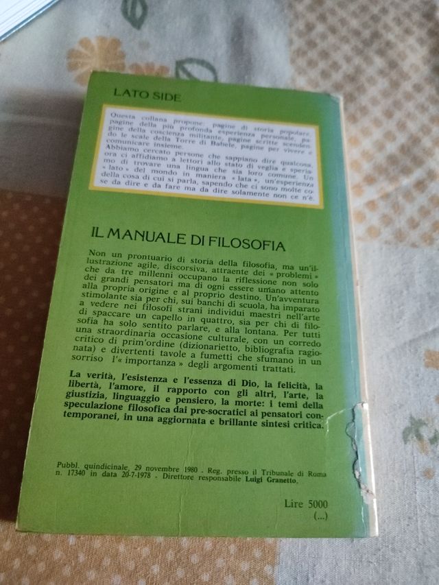 Il manuale di filosofia con tavole a fumetti