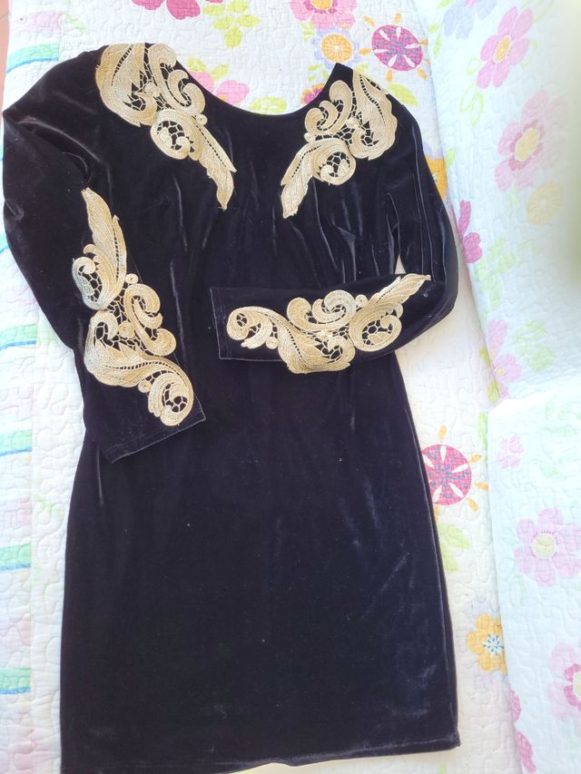 vestido fiesta bordado