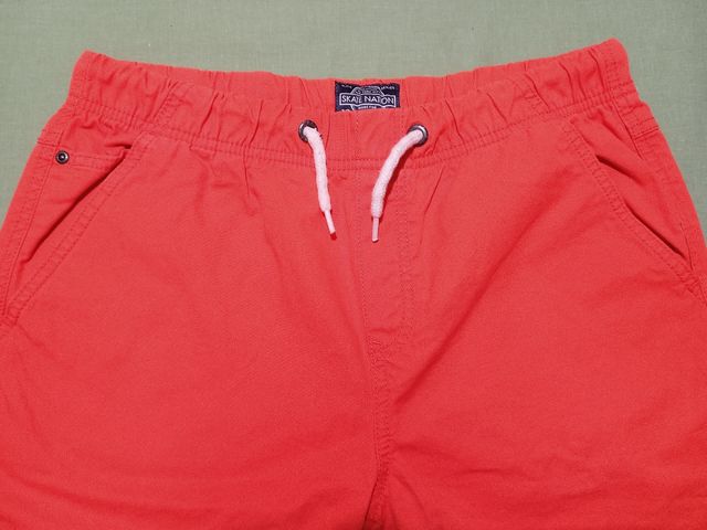 Pantalón Corto "Skate Nation", Naranja. Talla-176