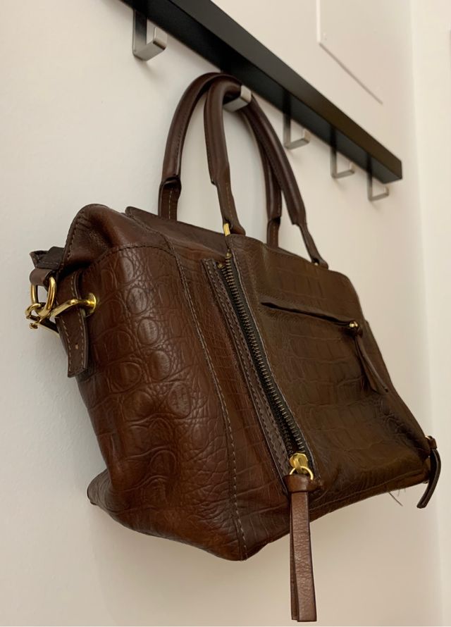 Bolso de piel Massimo Dutti