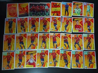 54 Cromos Los ídolos de la Roja + Cracks Mundiales