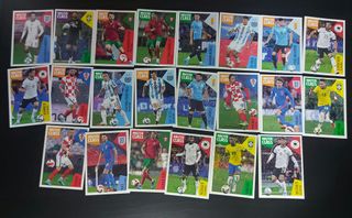 54 Cromos Los ídolos de la Roja + Cracks Mundiales