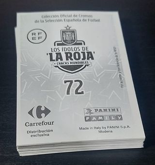 54 Cromos Los ídolos de la Roja + Cracks Mundiales
