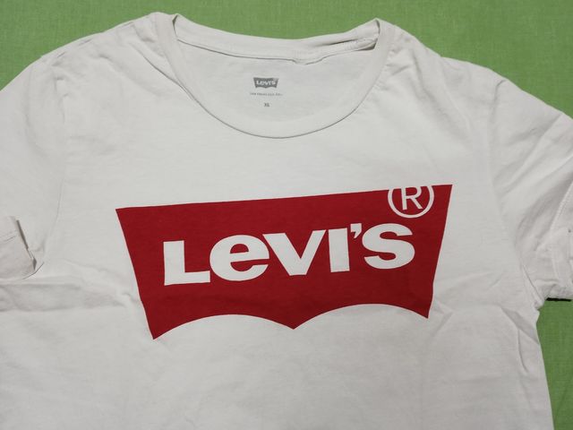 Camiseta "Levi's", Manga Corta, Blanca , Talla-XS