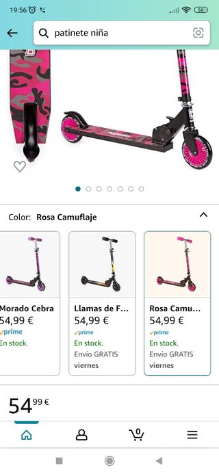 patinete  niña  4 a 8 años