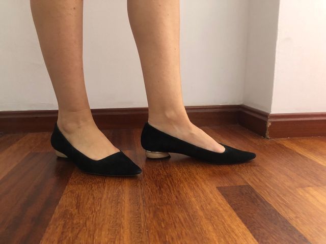 Zapato negro de ante, talla36