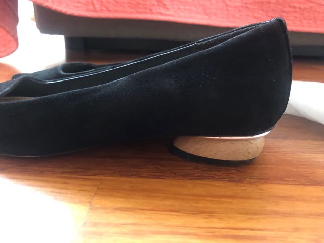 Zapato negro de ante, talla36