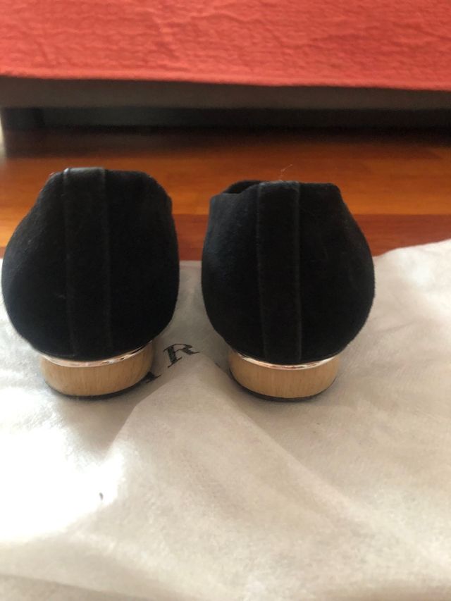 Zapato negro de ante, talla36