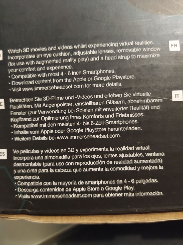 gafas realidad virtual